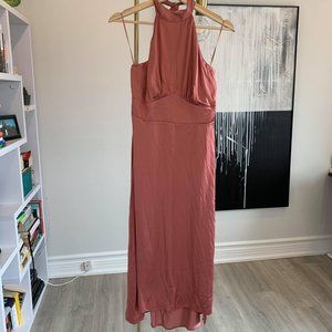 [SOLD] Abercrombie & Fitch backless halter midi dress